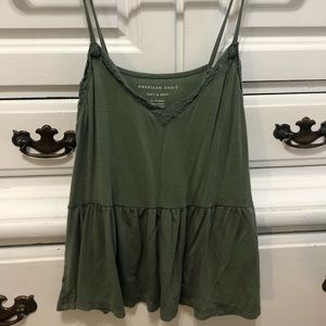 Green tank top